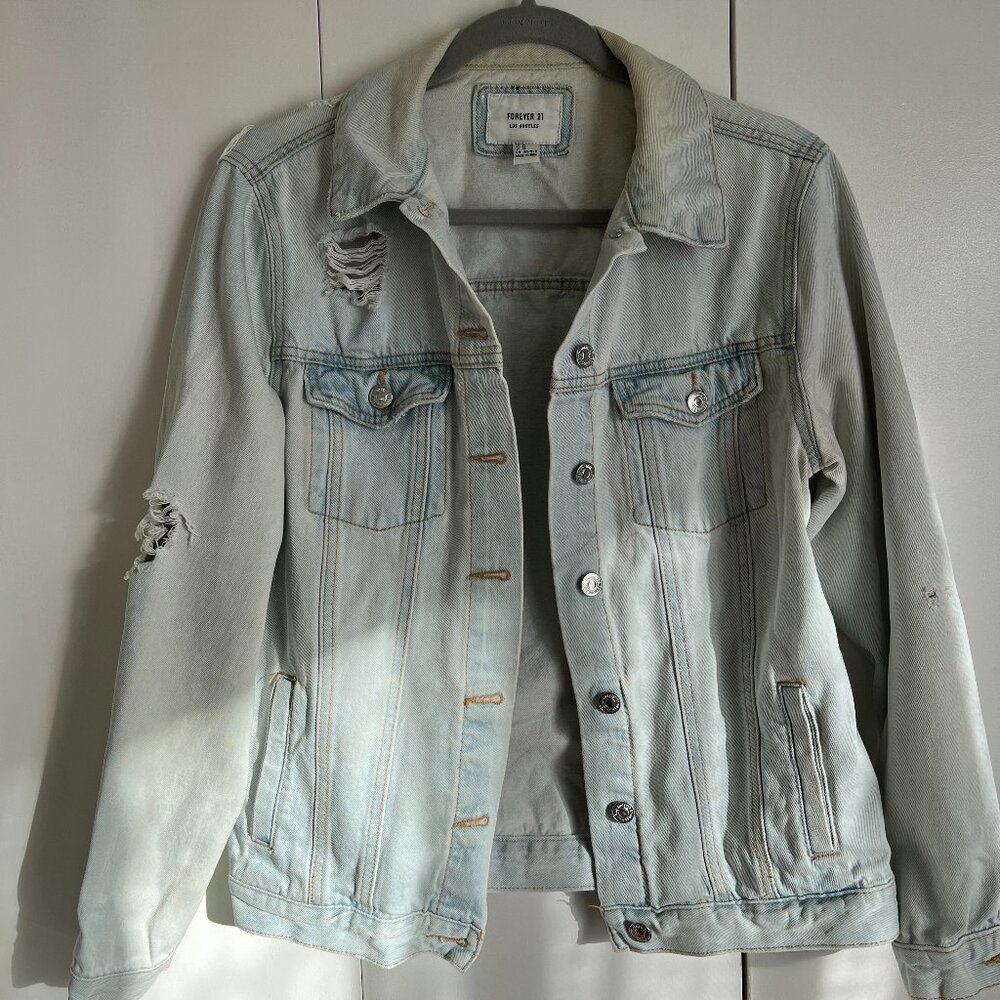Distressed Jean Jacket